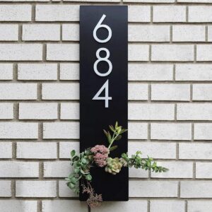 Handcrafted Customized/Personilized Designer Verticle House Numbers - Karigaari India Aesthetic Home Decor