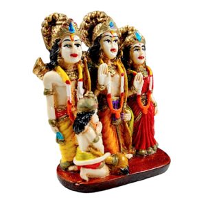 Divine Ram Darbar Resin Murti Set - Karigaari India Aesthetic Home Decor