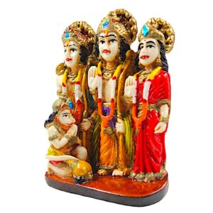 Divine Ram Darbar Resin Murti Set - Karigaari India Aesthetic Home Decor