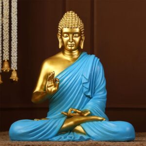Elegant Gautam Buddha Statue Spiritual Peace & Gift Showpiece - Karigaari India Aesthetic Home Decor