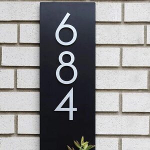 Handcrafted Customized/Personilized Designer Verticle House Numbers - Karigaari India Aesthetic Home Decor