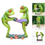 Funny Frog Figurine Resin Decor - Quirky Gift - Karigaari India Aesthetic Home Decor