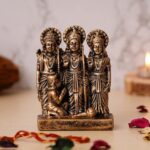 Mini Bronze Ram Darbar Idol Set - Karigaari India Aesthetic Home Decor