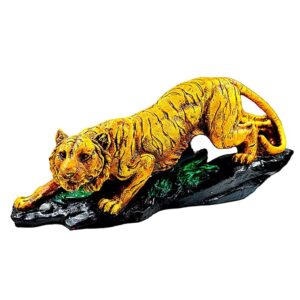 Karigaari Tiger Sculpture - Wildlife Home Accent - Karigaari India Aesthetic Home Decor
