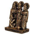 Mini Bronze Ram Darbar Idol Set - Karigaari India Aesthetic Home Decor