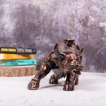 Resin Bull Figurine - Rustic Home Office Accent - Karigaari India Aesthetic Home Decor