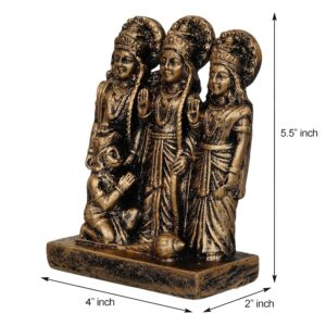 Mini Bronze Ram Darbar Idol Set - Karigaari India Aesthetic Home Decor