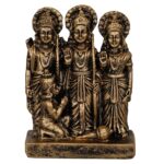 Mini Bronze Ram Darbar Idol Set - Karigaari India Aesthetic Home Decor