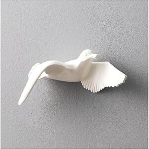 White Dove Wall Decor  - Minimalist Flying Bird Set - Karigaari India Aesthetic Home Decor