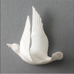 White Dove Wall Decor  - Minimalist Flying Bird Set - Karigaari India Aesthetic Home Decor