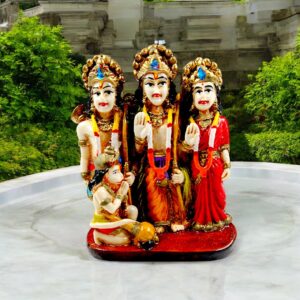 Divine Ram Darbar Resin Murti Set - Karigaari India Aesthetic Home Decor