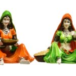 ajasthani Women Figurines Set | Traditional Indian Home Decor Handicraft Showpiece Idols for Cultural Charm - Karigaari India Aesthetic Home Decor
