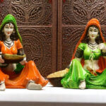 ajasthani Women Figurines Set | Traditional Indian Home Decor Handicraft Showpiece Idols for Cultural Charm - Karigaari India Aesthetic Home Decor