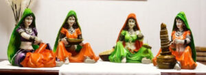 ajasthani Women Figurines Set | Traditional Indian Home Decor Handicraft Showpiece Idols for Cultural Charm - Karigaari India Aesthetic Home Decor