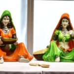 ajasthani Women Figurines Set | Traditional Indian Home Decor Handicraft Showpiece Idols for Cultural Charm - Karigaari India Aesthetic Home Decor