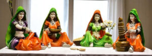ajasthani Women Figurines Set | Traditional Indian Home Decor Handicraft Showpiece Idols for Cultural Charm - Karigaari India Aesthetic Home Decor