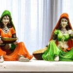 ajasthani Women Figurines Set | Traditional Indian Home Decor Handicraft Showpiece Idols for Cultural Charm - Karigaari India Aesthetic Home Decor