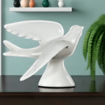 Abstract Bird Wall Art - Modern White Flying Shapes - Karigaari India Aesthetic Home Decor