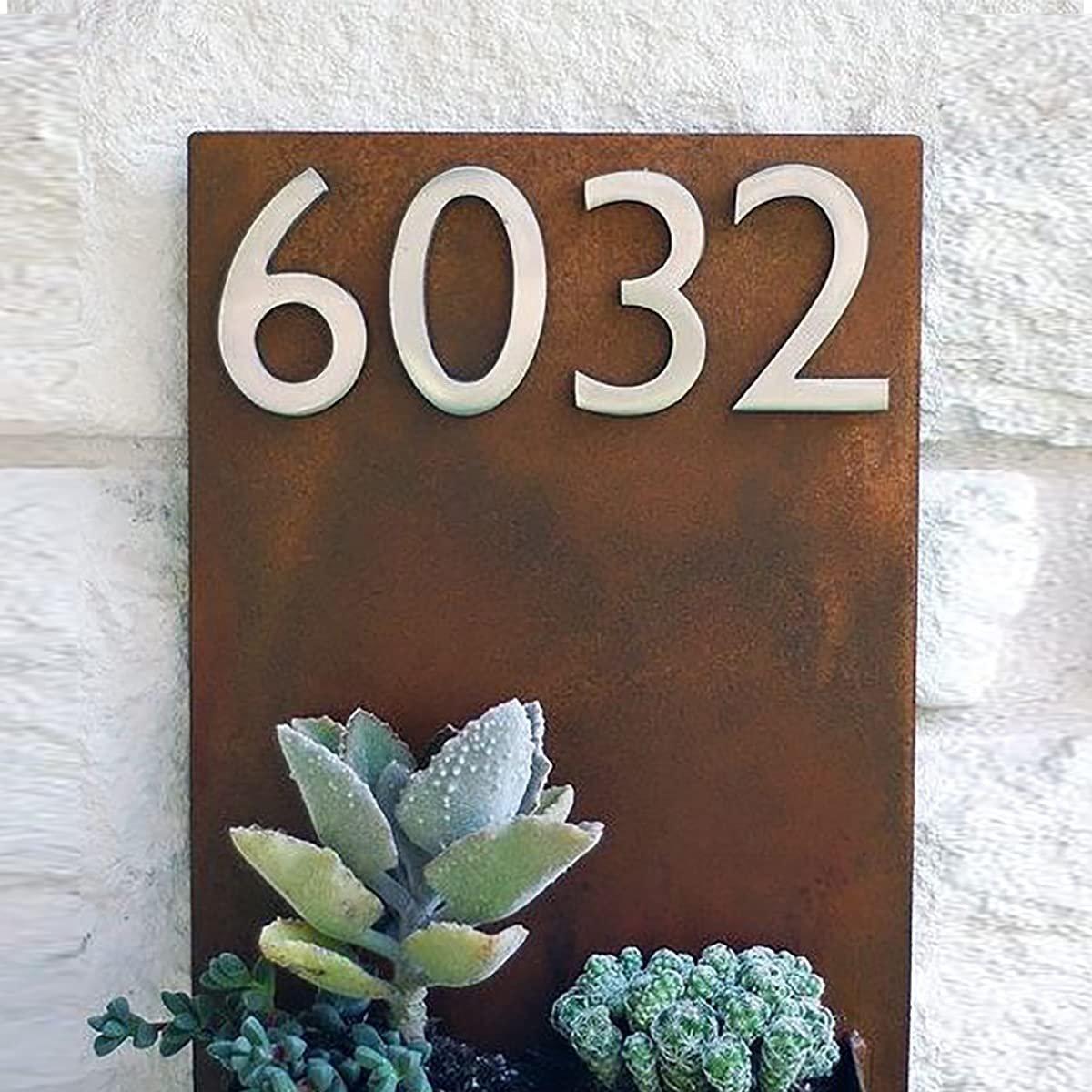 Artistic Artisan Charm Bespoke Timber House Number Sign For House Home Decor Decorative Piece 2 Artisan Charm: Personalized Wooden House Number Plate for House Decor - Karigaari India Aesthetic Home Decor