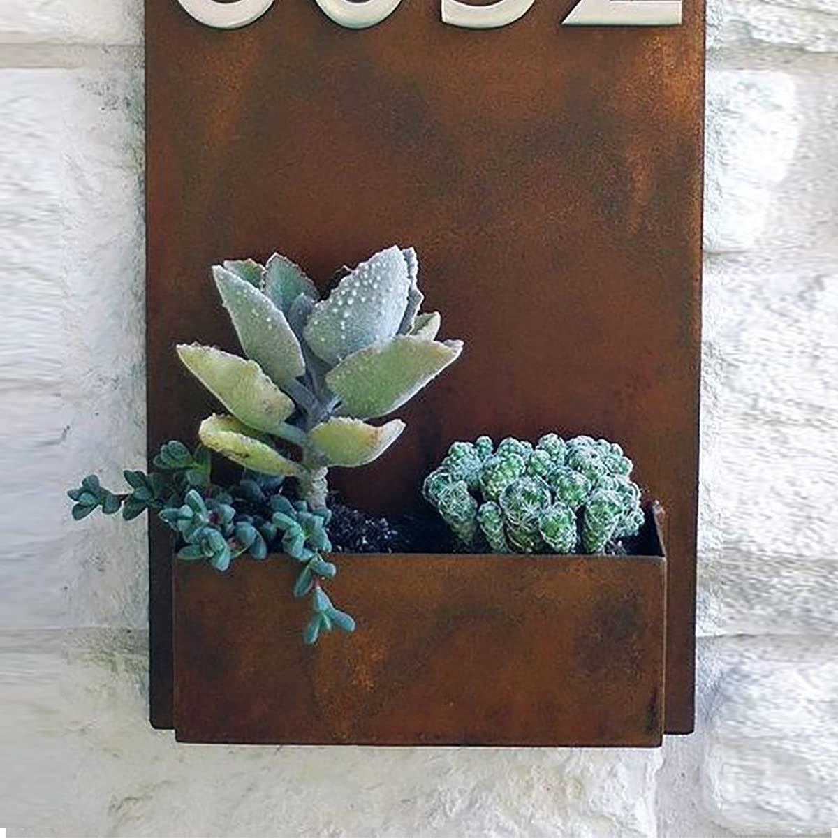 Artistic Artisan Charm Bespoke Timber House Number Sign For House Home Decor Decorative Piece 4 Artisan Charm: Personalized Wooden House Number Plate for House Decor - Karigaari India Aesthetic Home Decor