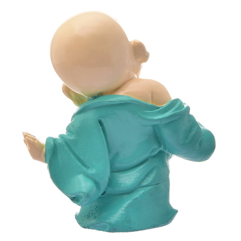 Artistic Artisan Ployresin Lord Buddha Laughing Standing Sky Blue Colour Figure Centerpiece Home Home Decor Office Decoration Spiritual Gift Decorative Piece 5 Handcrafted Ployresin Lord Buddha Laughing Standing Sky Blue Colour Statue Showpiece Home Decor/Office Decor/Spiritual Gift - Karigaari India Aesthetic Home Decor