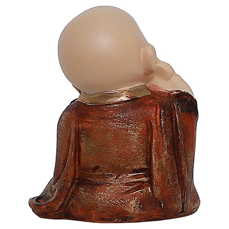 Artistic Artisan Ployresin Lord Buddha Sitting With Putting Fingers On Chicks Idol Decor Piece Home Decoration Office Decor Spiritual Gift Shiny Brown Home Decor Accent 4 Handcrafted Ployresin Lord Buddha Sitting With Putting Fingers On Chicks Statue Showpiece Home Decor/Office Decor/Spiritual Gift, Shiny Brown - Karigaari India Aesthetic Home Decor