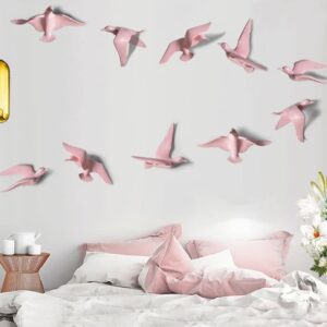 Handcrafted Swallow Flock Decor - Set 12 - Karigaari India Aesthetic Home Decor