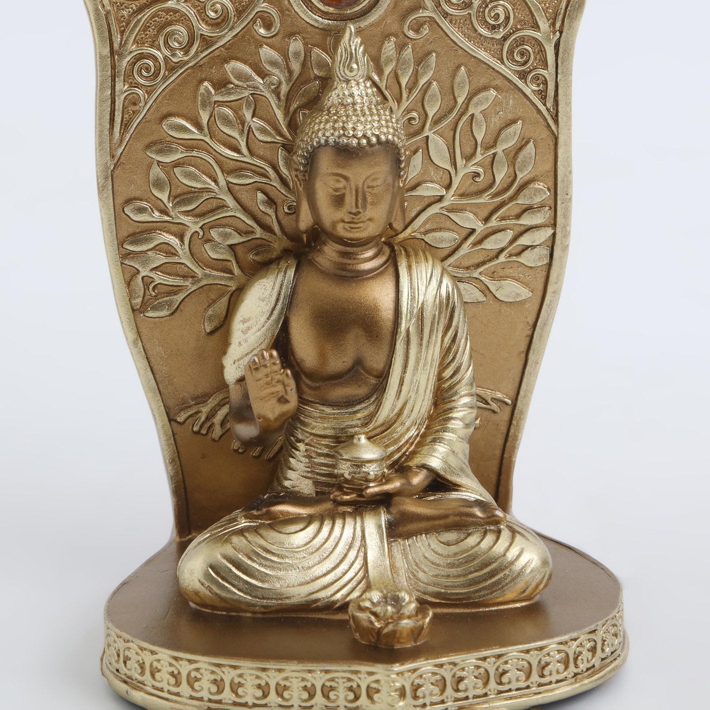 Artistic Golden Seven Chakras And Buddha Idol With Hamsa Artisan Resin Spiritual Decoration For Home Office Gifting Premium Home Decor 9 Golden seven Chakras and Buddha Statue with Hamsa Hand Resin Spiritual Decor for Home, Office & Gifting - Karigaari India Aesthetic Home Decor