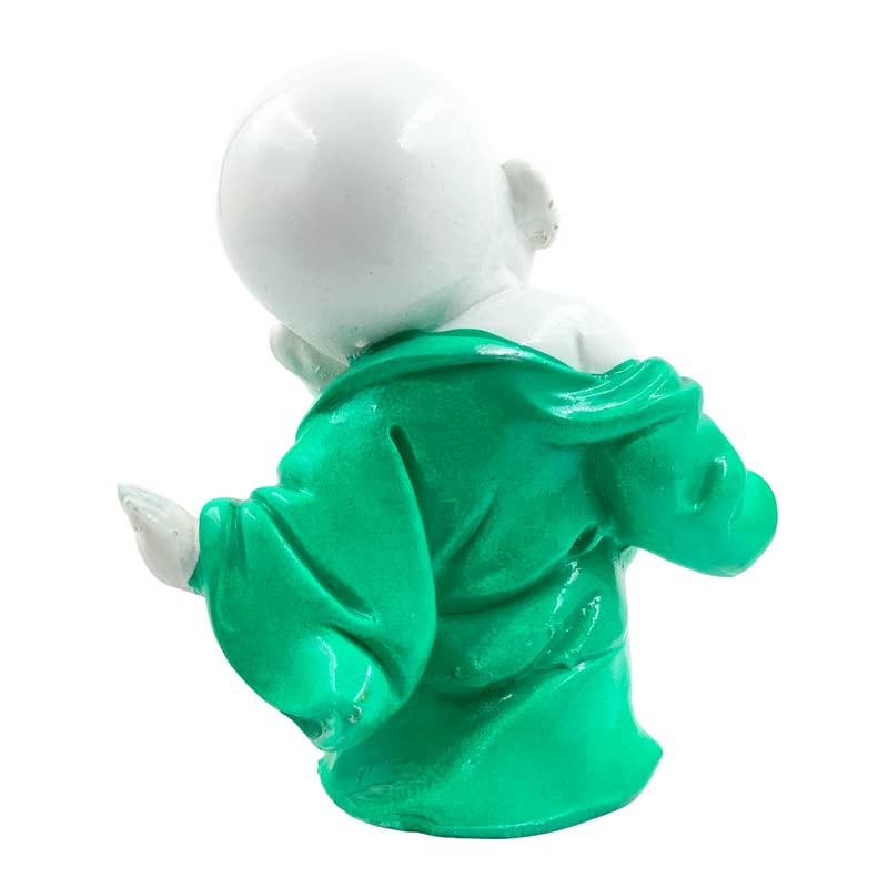 Artistic Jovial Laughing Buddha Miniature Resin Happy Buddha For Good Luck Prosperity Positive Home Decor Premium Home Decor 6