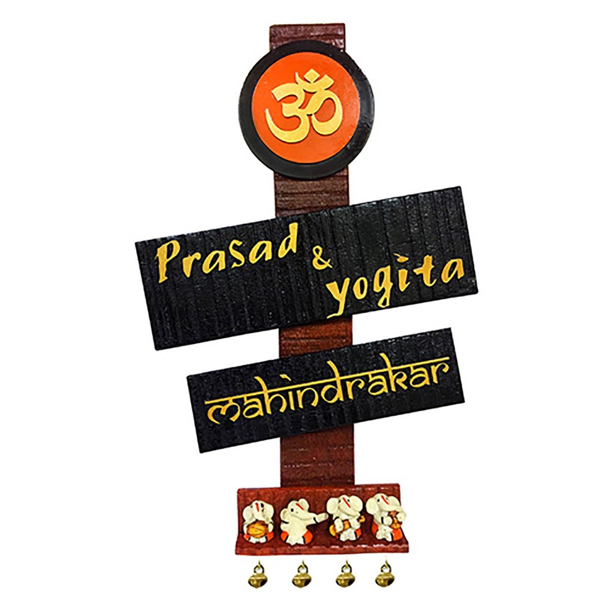 Artistic Long Lasting Bespoke Timber Custom Sign For Office Home Trendy Premium Home Decor 3 Durable Personalized Wooden Name Plate for Office Home Stylish - Karigaari India Aesthetic Home Decor