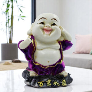 Handcrafted Ployresin Lord Buddha Standing And Singing Statue Showpiece Home Decor/Office Decor/Spiritual Gift - Karigaari India Aesthetic Home Decor