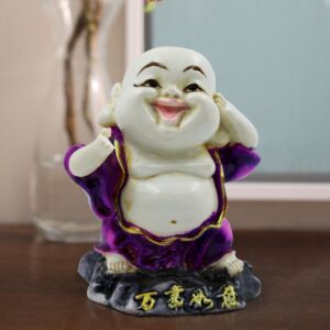 Handcrafted Ployresin Lord Buddha Standing And Singing Statue Showpiece Home Decor/Office Decor/Spiritual Gift - Karigaari India Aesthetic Home Decor