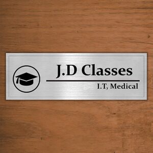 Personalized Beautiful Acrylic Name Plate for Office Home Stylish Decor - Karigaari India Aesthetic Home Decor