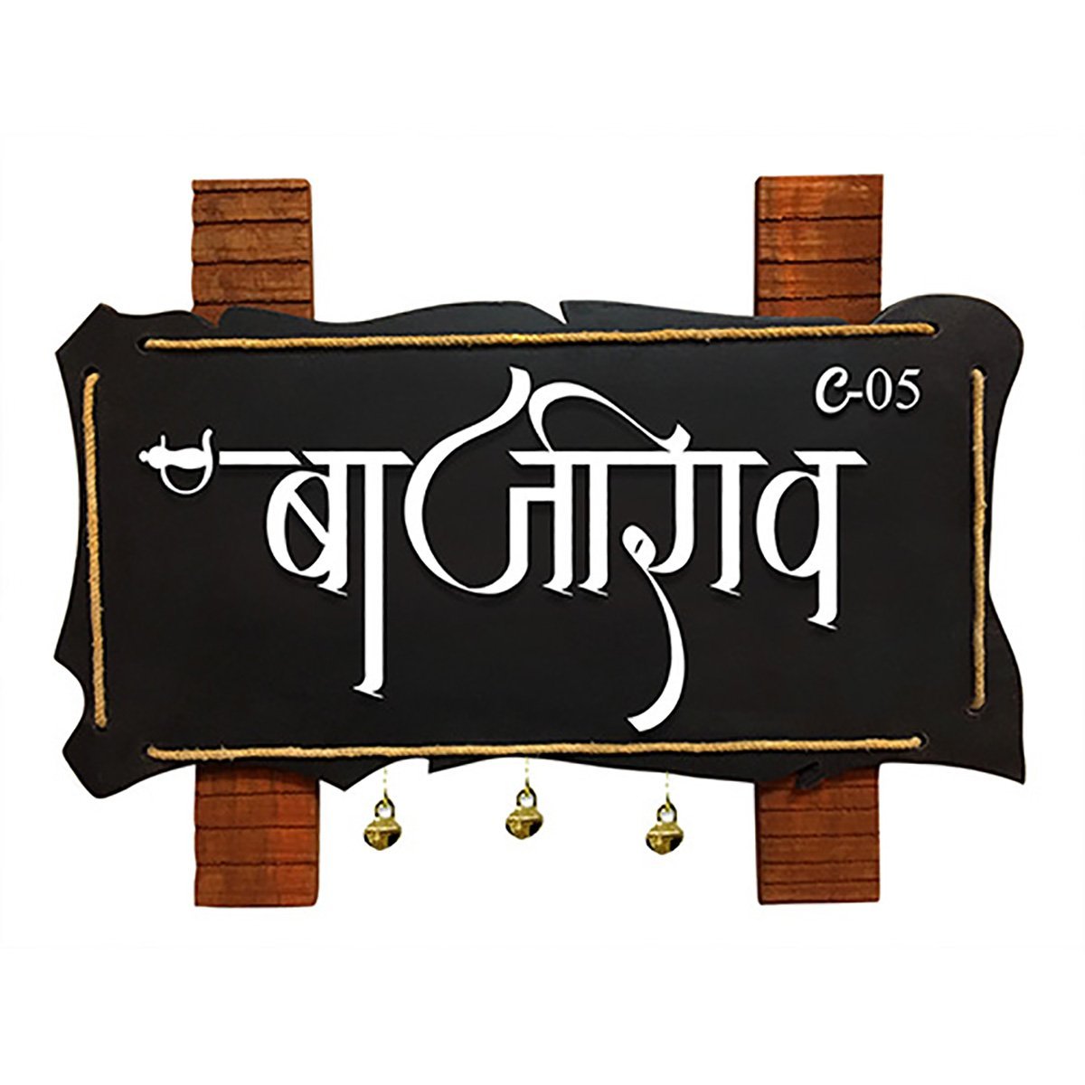 Chic Bespoke Trendy Timber Custom Sign For Office Home Lovely Long Lasting Home Decor Accent 4 Personalized Stylish Wooden Name Plate for Office Home Beautiful Durable - Karigaari India Aesthetic Home Decor