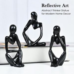 Abstract Thinker Statue for Modern Home Decor Reflective Resin Figurines for Gifting & Mindfulness - Karigaari India Aesthetic Home Decor