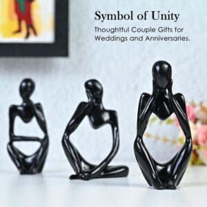 Abstract Thinker Statue for Modern Home Decor Reflective Resin Figurines for Gifting & Mindfulness - Karigaari India Aesthetic Home Decor