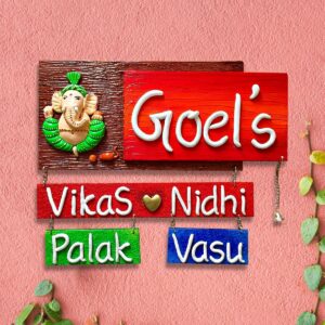 Handmade Durable Stylish Wooden Name Plate for Office Beautiful Home Decor - Karigaari India Aesthetic Home Decor