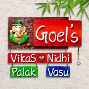 Handmade Durable Stylish Wooden Name Plate for Office Beautiful Home Decor - Karigaari India Aesthetic Home Decor