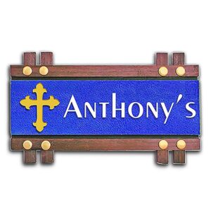Custom Durable Wooden Name Plate for House Stylish Personalized - Karigaari India Aesthetic Home Decor