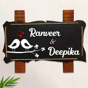 Durable Stylish Wooden Name Plate for Office Home Beautiful Personalized - Karigaari India Aesthetic Home Decor