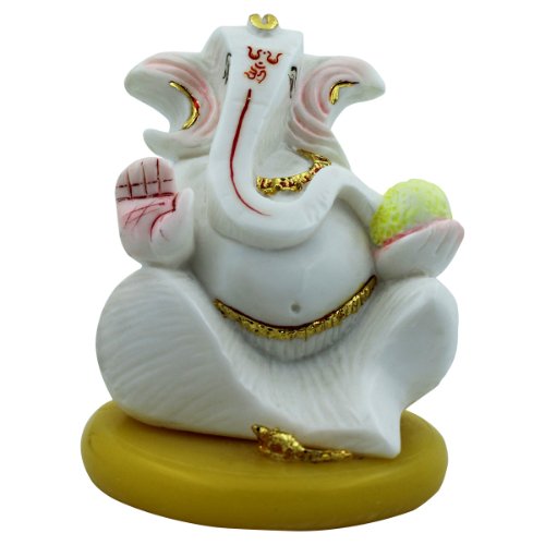 Chic Lord Ganesha Figure White Color One Of A Kind Design Best For Home Home Decor Home Decoration 2 Lord Ganesha Idol White Color Unique Design Best for Home Decor - Karigaari India Aesthetic Home Decor