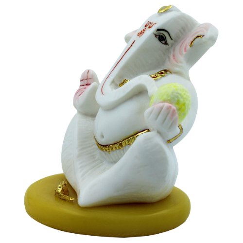 Chic Lord Ganesha Figure White Color One Of A Kind Design Best For Home Home Decor Home Decoration 5 Lord Ganesha Idol White Color Unique Design Best for Home Decor - Karigaari India Aesthetic Home Decor