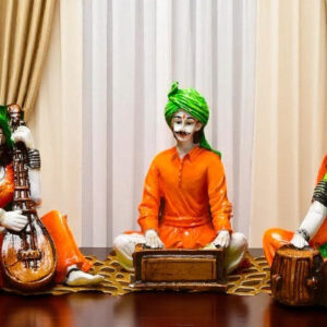 Rajasthani Musicians Ensemble Home Decor - Set of 3 - Karigaari India Aesthetic Home Decor