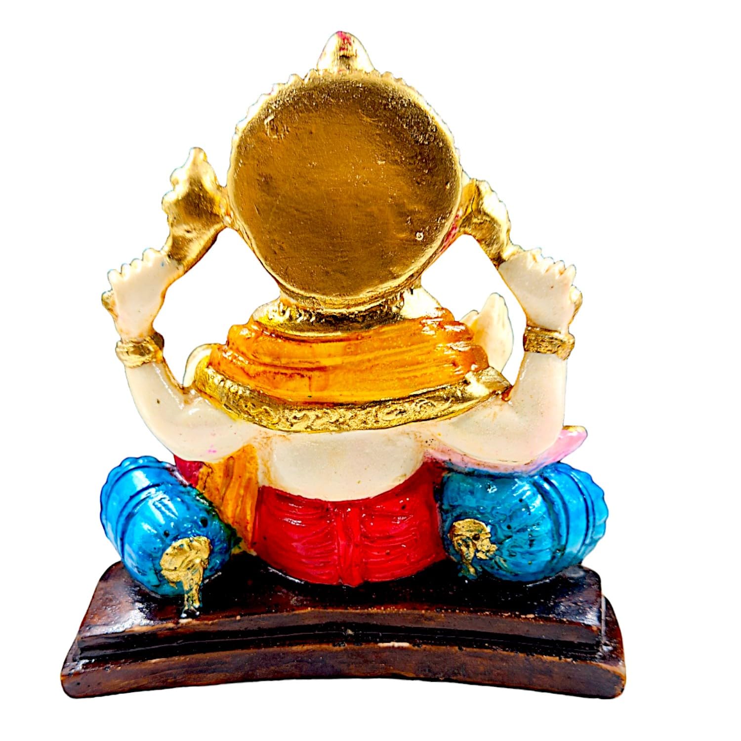 Chic Refined Lord Ganesha Figure With Ornate Base Resin Ganesh Murti For Home Temple Living Room Home Decor Lucky Gift For Prosperity Success Decorative Piece 6