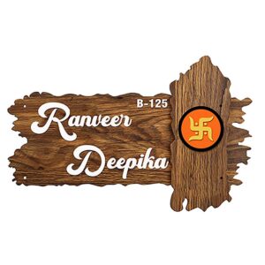 Sturdy Custom Wooden Name Plate for Office Home Durable Stylish - Karigaari India Aesthetic Home Decor