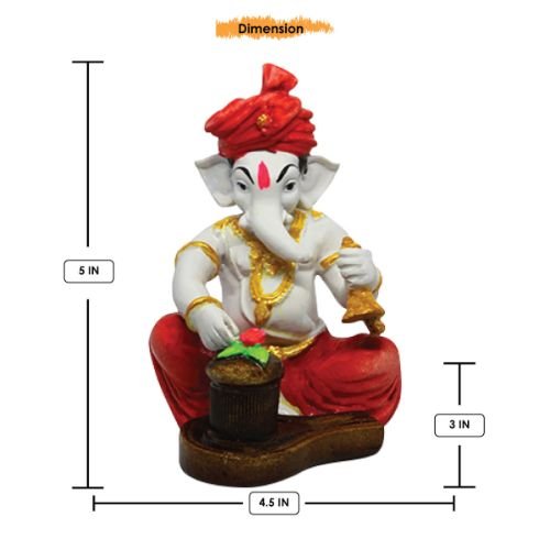 Chic Small Lord Ganesha Figurine Playing Instruments Best One Of A Kind Design Pink Color For Home Home Decor Premium Home Decor 3 Small Lord Ganesha Idol Playing Instruments Best & Unique Design Pink Color for Home Decor - Karigaari India Aesthetic Home Decor