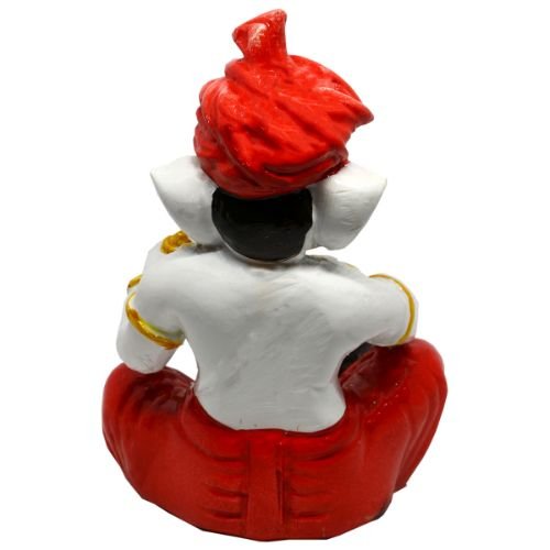 Chic Small Lord Ganesha Figurine Playing Instruments Best One Of A Kind Design Pink Color For Home Home Decor Premium Home Decor 6 Small Lord Ganesha Idol Playing Instruments Best & Unique Design Pink Color for Home Decor - Karigaari India Aesthetic Home Decor