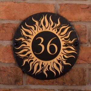 Personalized Beautiful Wooden Number Plate for Home Stylish Durable - Karigaari India Aesthetic Home Decor