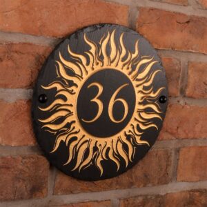 Personalized Beautiful Wooden Number Plate for Home Stylish Durable - Karigaari India Aesthetic Home Decor