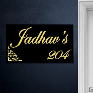 Personalized Wooden Name Plate for Home Decor Bungalow Entrance (Water Proof) - Karigaari India Aesthetic Home Decor